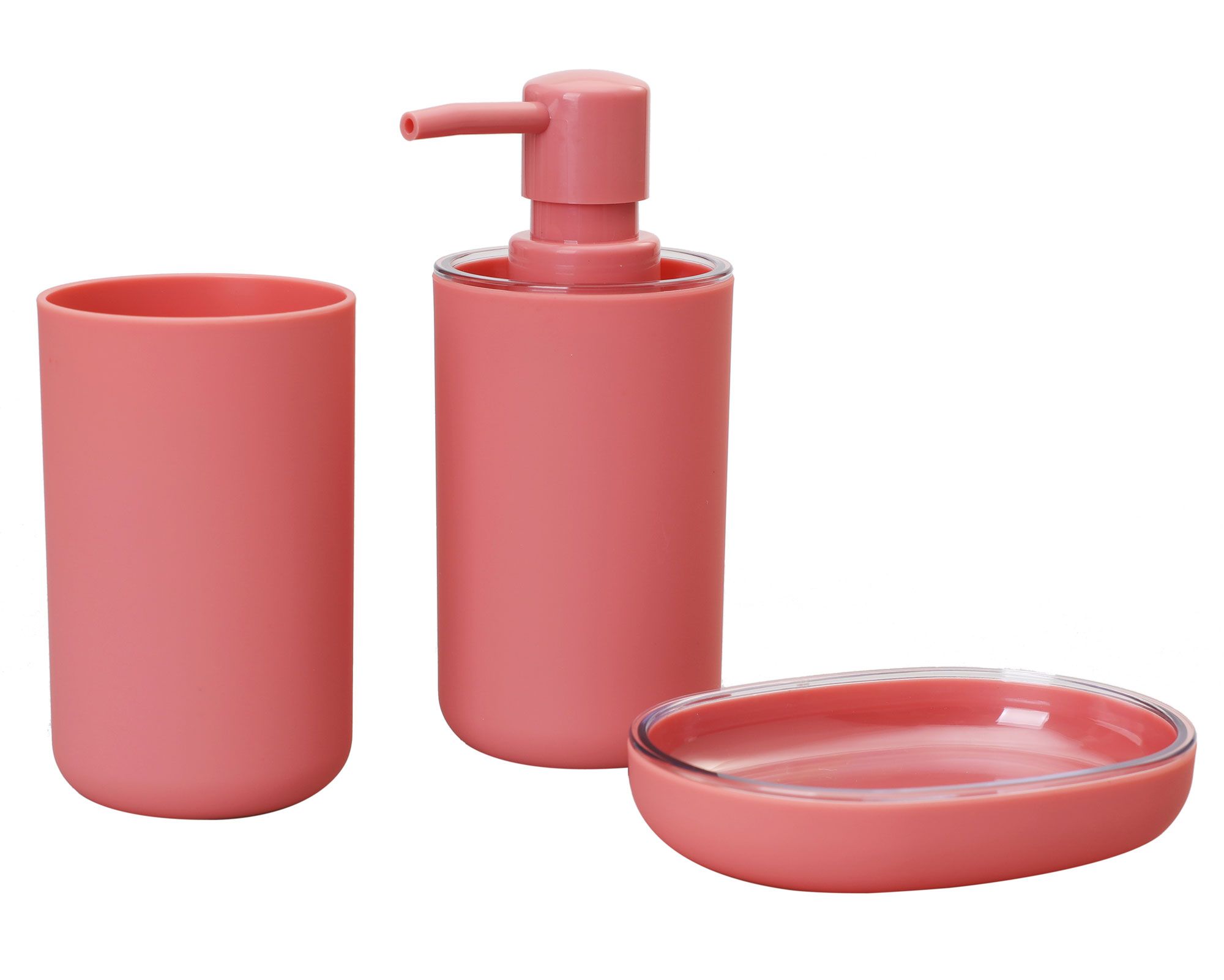 Accesorios baño coral viejo 3 piezas Cotidiana