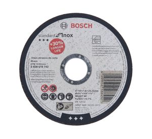 Disco de corte Standard for Inox 115x1.6mm centro recto