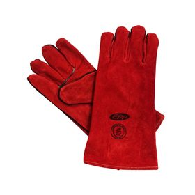 Guante soldador tradicional rojo EPP