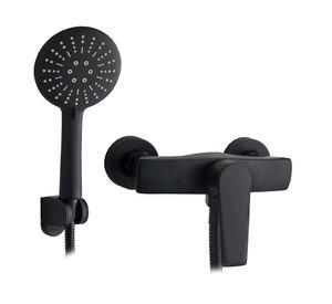 Monomando ducha Upsala Black Duschy