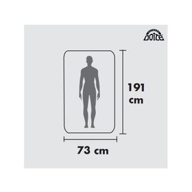 Colchón inflable 1 plaza Alicante azul Doite