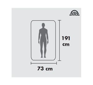 Colchón inflable 1 plaza Alicante azul Doite