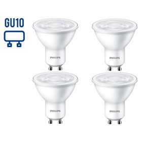 Ampolleta LED 50W GU10 luz cálida Ecohome 4 unidades Philips