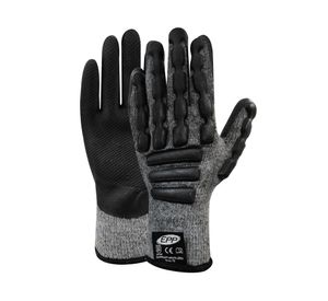 Guante Anti Impacto látex gris/negro EPP