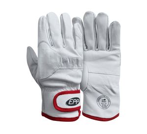 Guante Supervisor velcro reflectante blanco EPP