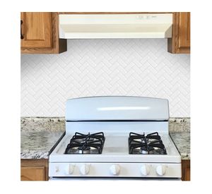 Mosaicos 30x28 cm rectángulos blanco