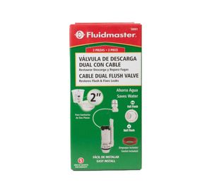 Descarga Dual con cable 2" blanco