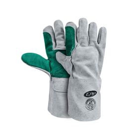 Guante descarne refuerzo blanco/verde EPP