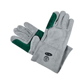 Guante descarne refuerzo blanco/verde EPP