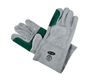 Guante descarne refuerzo blanco/verde EPP