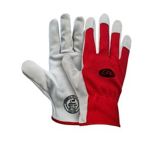 Guante supervisor rojo/blanco EPP