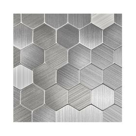 Mosaicos 29.1x28.6 cm Hexágono metálico