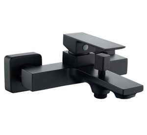 Monomando tina ducha Isola negro