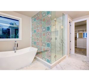 Vinilo adhesivo 15x15 cm Mandala 12 unidades