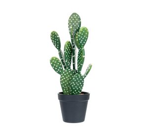 Nopal artificial 40 cm maceta negra Outzen