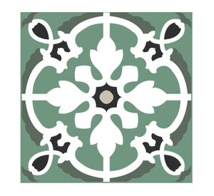 Pack piso vinílico Manaos verde 33x33 cm