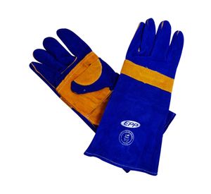 Guante Soldador Kevlar azul/amarillo EPP