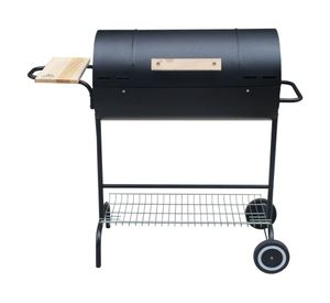 Parrilla a carbón con tapa