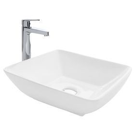 Lavamanos sobreponer 42.5x42.5 cm Malibú Slim Fanaloza