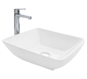 Lavamanos sobreponer 42.5x42.5 cm Malibú Slim Fanaloza