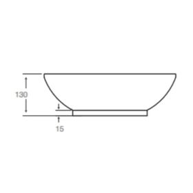 Lavamanos sobreponer 42.5x42.5 cm Malibú Slim Fanaloza