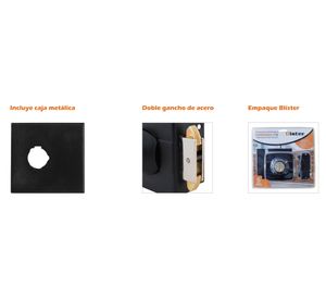 Cerradura sobreponer 112 corredera Oister