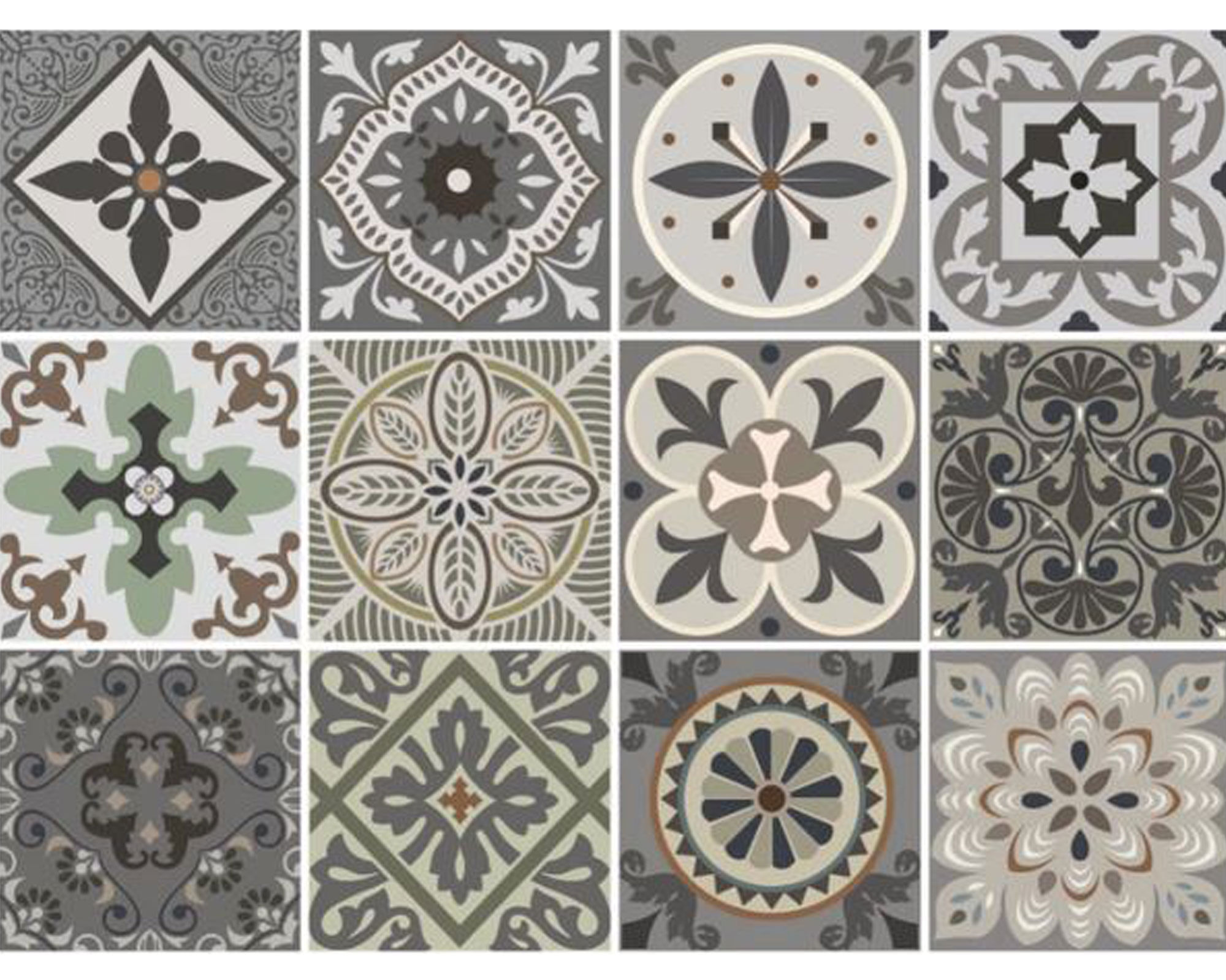 Vinilo adhesivo 15x15 cm Venecia 12 unidades