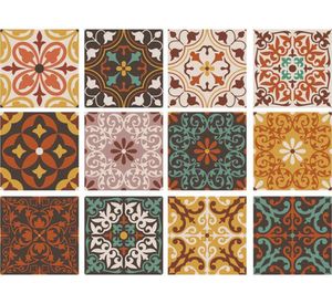 Vinilo adhesivo 15x15 cm Ankara 12 unidades