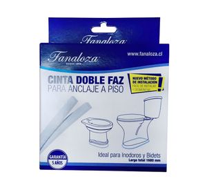 Cinta anclaje para WC doble faz Fanaloza