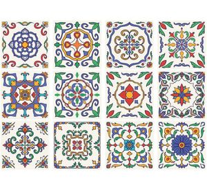 Vinilo adhesivo 15x15 cm Nápoles 12 unidades