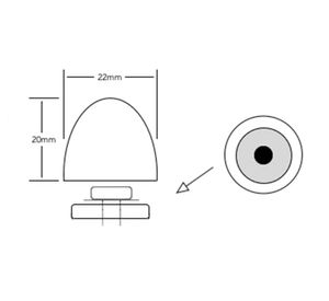 Tapa perno para taza WC blanco Corsovalv