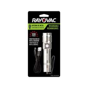 Linterna recargable Metálica Rayovac