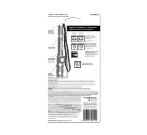 Linterna recargable Metálica Rayovac