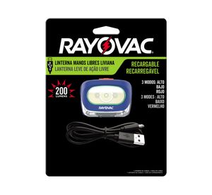 Linterna recargable USB Manos libres Rayovac