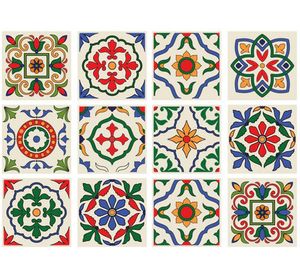 Vinilo adhesivo 15x15 cm Génova 12 unidades