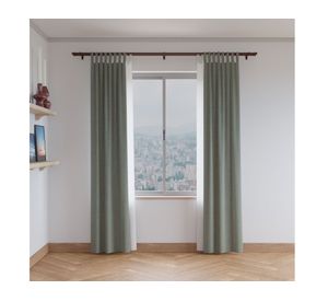 Barra para cortina doble Andino metal 240x7 cm chocolate