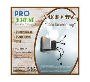 Aplique muro 1L E27 Vintage Pro-Lighting