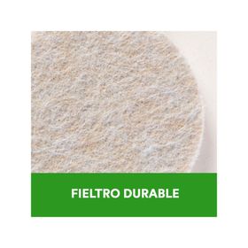 Fieltro redondo 25.4mm beige 32 unidades