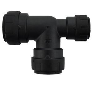 Adaptador Tee 3/4 x 1/2 x 1/2'' conexión rápida