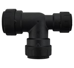 Adaptador Tee 3/4 x 3/4 x 1/2'' conexión rápida