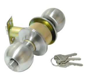 Cerradura pomo dormitorio satín