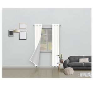 Cortina Blackout 140x230 cm lisa White Cotidiana