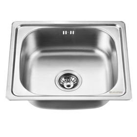 Lavaplatos empotrado 40x46 cm gris Splendid