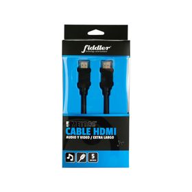 Cable HDMI 5 m Extra largo negro Fiddler