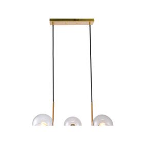 Lámpara colgar 8L E27 70's Retro globos vidrio