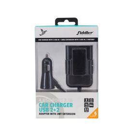 Cargador automóvil Entrada USB X4 Fiddler
