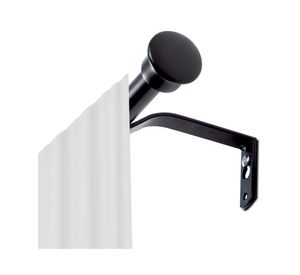 Barra cortina extensible 16/19 mm 120/210 cm negro Cotidiana