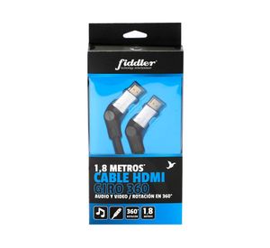 Cable HDMI 1.8 m Profesional rotación 360° Fiddler