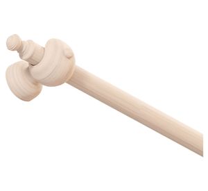 Pack barra cortina madera 22 mm x 160 cm natural