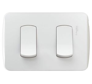 Interruptor doble 9/15 16A Miluz blanco Schneider Electric
